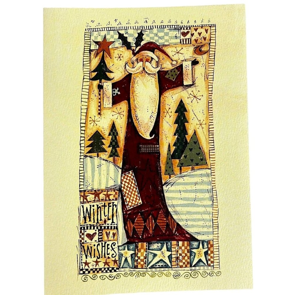 11 Hollyville Winter Wishes Christmas Cards Santa Claus Masterpiece Studio